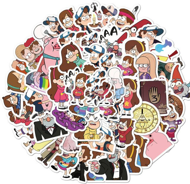 Disney Gravity Falls Aufkleber, Nachfüllpack, 10 Stück, Bunt / Mehrfarbig - Bild 1