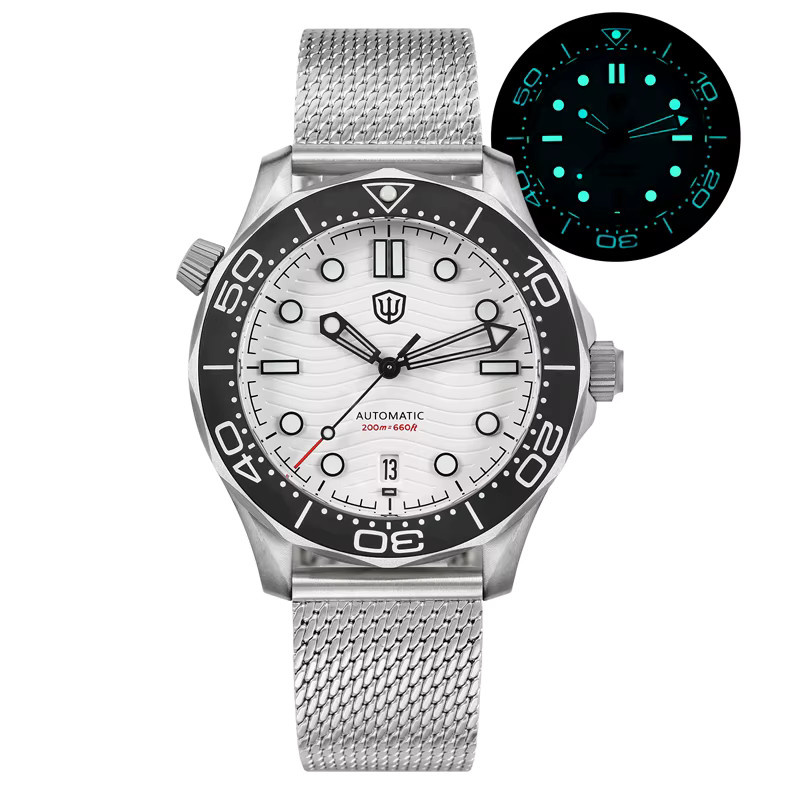 Watchdives Taucheruhr, Automatik, Titan, Saphirglas, 20 ATM, Unisex - Bild 3