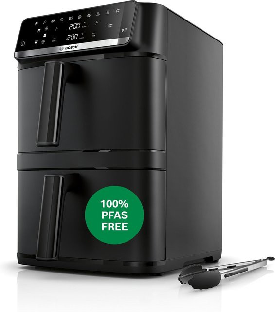 Bosch Serie 6 Double Stack Air Fryer Heißluftfritteuse MAFD661B7 Schwarz - Bild 1
