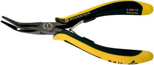 Bernstein Tools for Electronics 3-689-15 ESD Flachrundzange aus Spezialstahl in Gelb, Länge: 145 mm - Bild 1