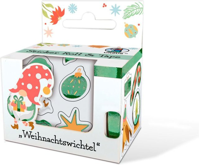 Stickerrolle mit Weihnachtswichteln - Bild 1