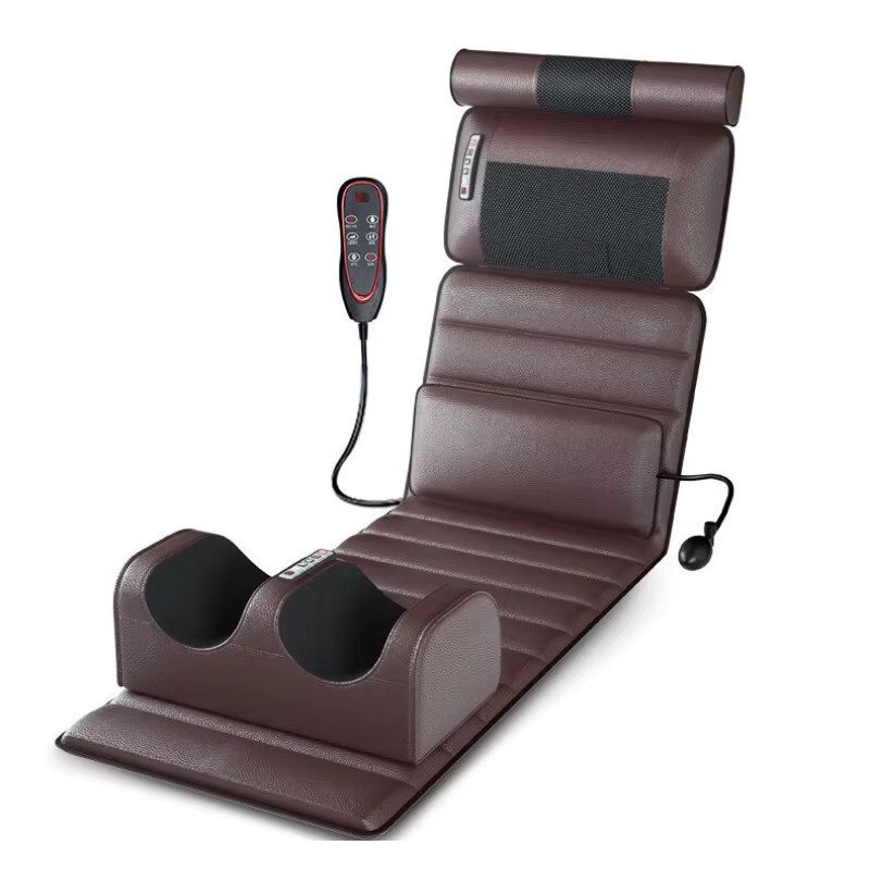 JAIYORL Elektrische Ganzkörpermassagematratze mit Heizung, Handsteuerung und Vibrationsmassagekissen für Schulter, Nacken, Taille und Rücken - Bild 4