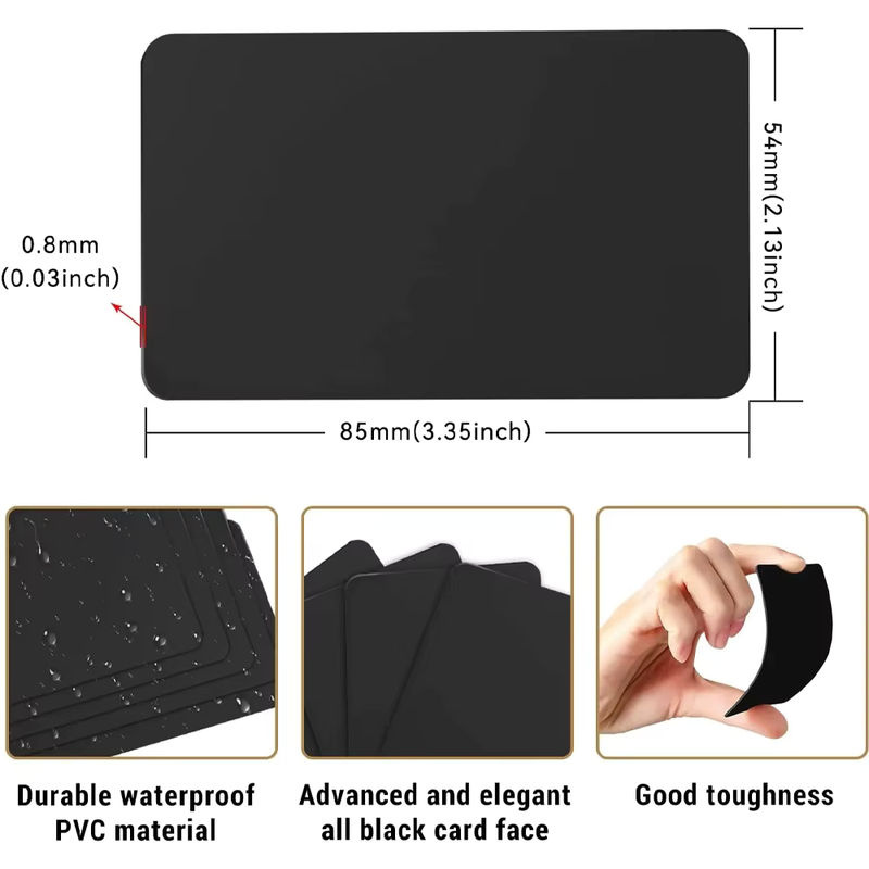 HACHANLUN NTAG215 NFC-Karten aus PVC, schwarze RFID-Tags mit 13,56 MHz und 504 Bytes Speicher für dein Smartphone - Bild 2