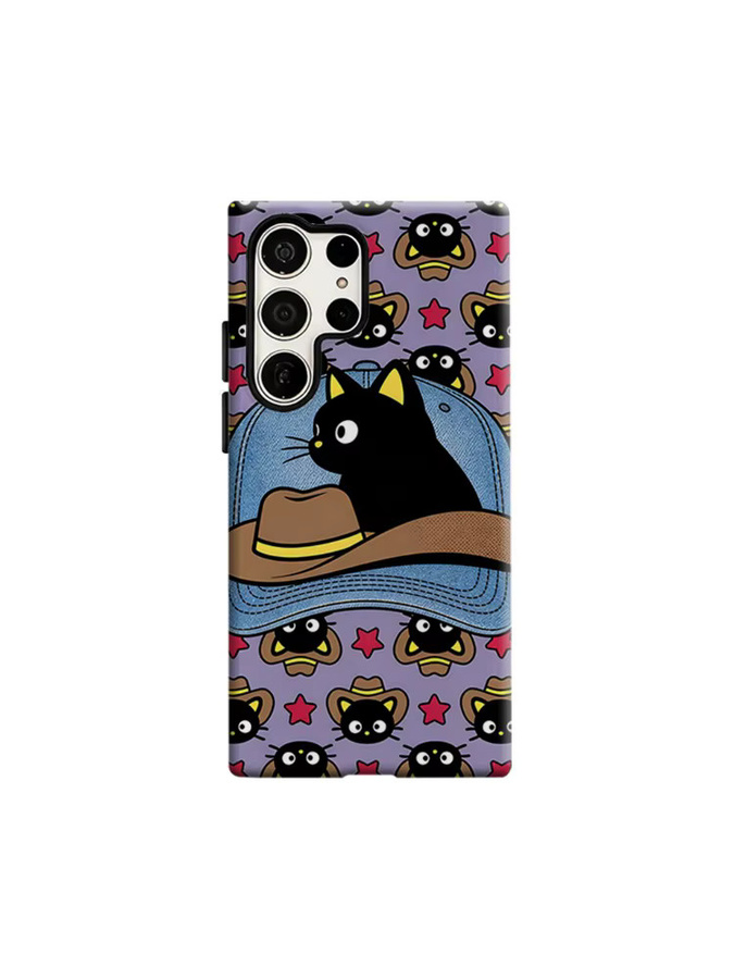 Stoßfeste Cowboy-Katzen-Handyhülle für Samsung Galaxy S26 S25 S24 S23 Ultra Plus, robuste Doppelschicht-Schutzhülle in Multicolour - Bild 6