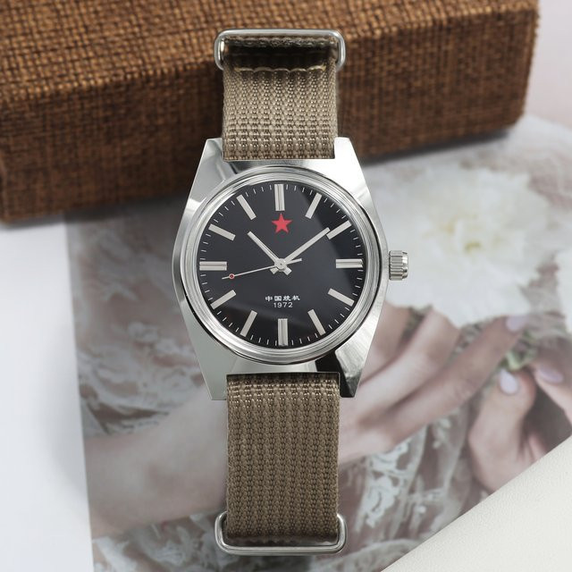 HEIMDALLR Armbanduhr, Handaufzug, Edelstahl, 36 mm, Textil/NATO, Herren - Bild 1