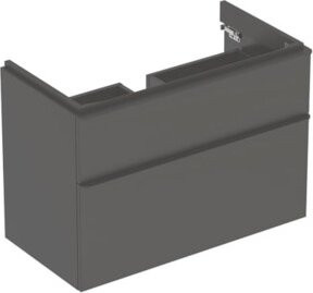 Geberit Waschtischunterschrank Smyle Square in Lava Matt mit 2 Schubladen, B/T/H: 88,4 x 61,7 x 47,0 cm - Bild 1
