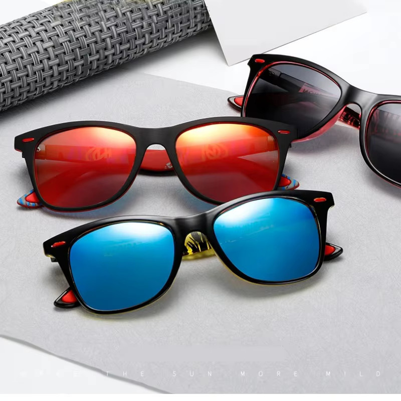 Samjune Sonnenbrille, quadratisch, Vollrand, Kunststoff, schwarz, Unisex - Bild 2