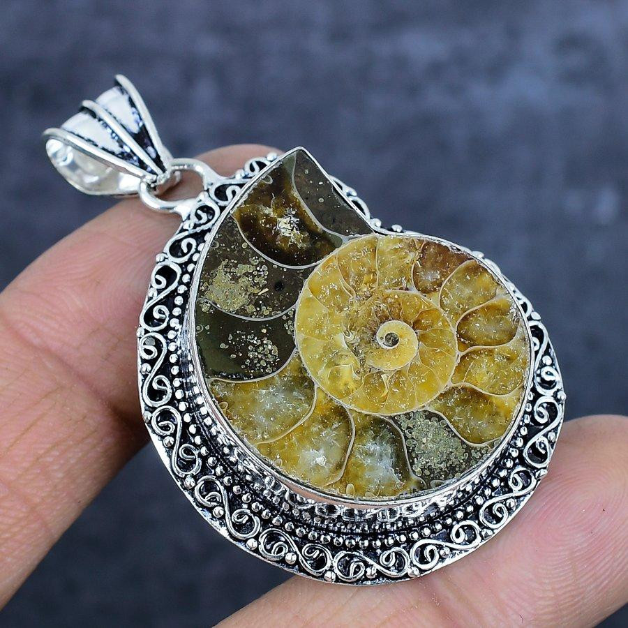 Manju Jewels Paradise Anhänger, Ammonit Fossil, 925 Silber, Damen - Bild 2