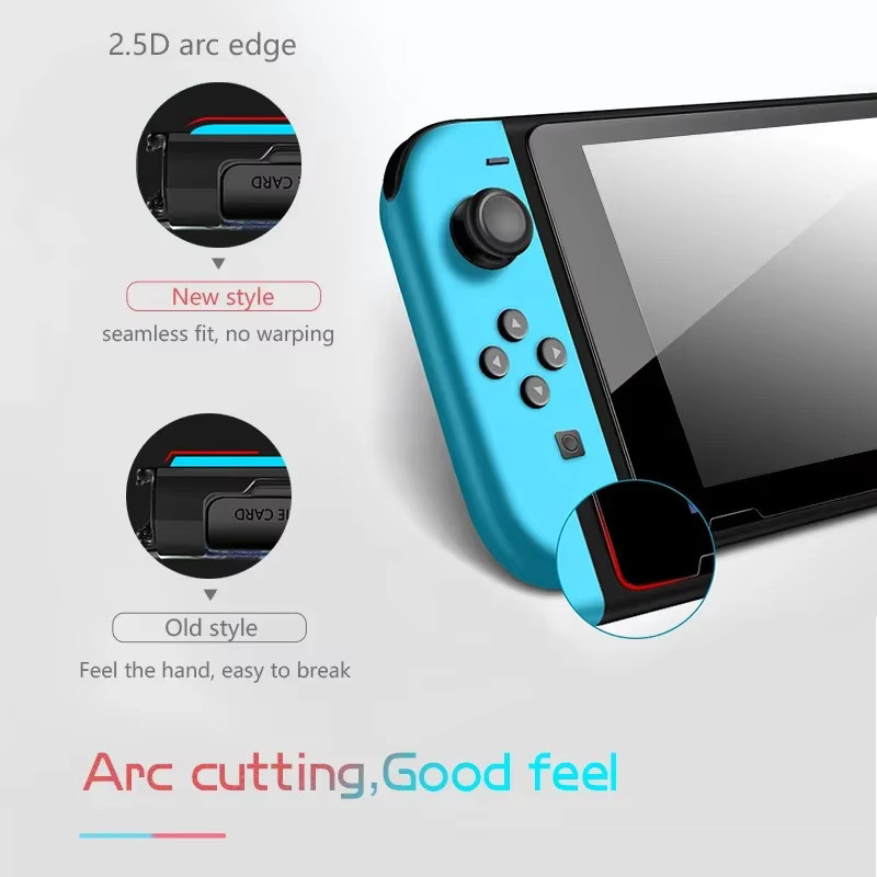 Transparente HD Displayschutzfolie aus gehärtetem Glas mit 9H-Härtegrad für Nintendo Switch - Bild 4