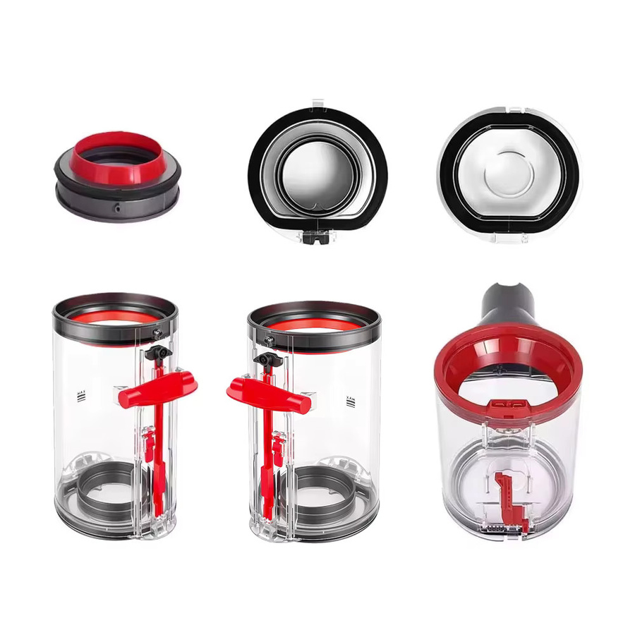 Dyson Ersatz Staubbehälter mit Dichtungsring und Bodendeckel in Transparent für V7 V8 V10 V11 V12 Slim V15 Staubsauger - Bild 4