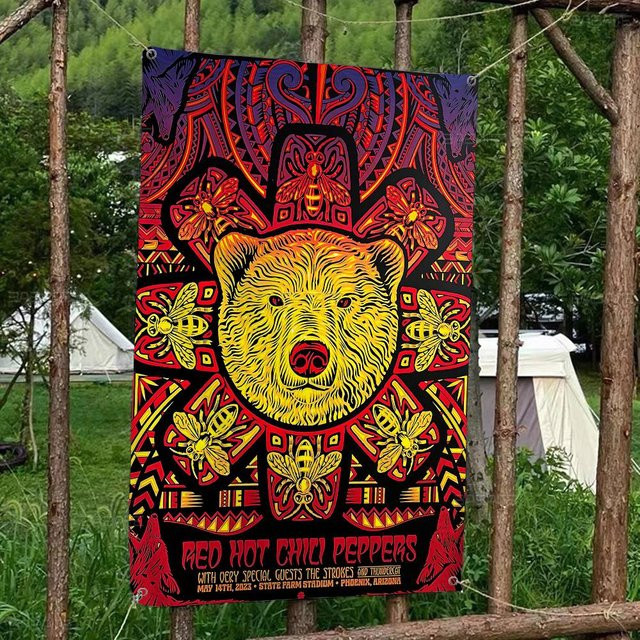 Beast Kingdom Red Hot Chili Peppers Anime Banner Wanddeko Multicolor B: 70 cm, H: 50 cm, T: 50 cm - Bild 1