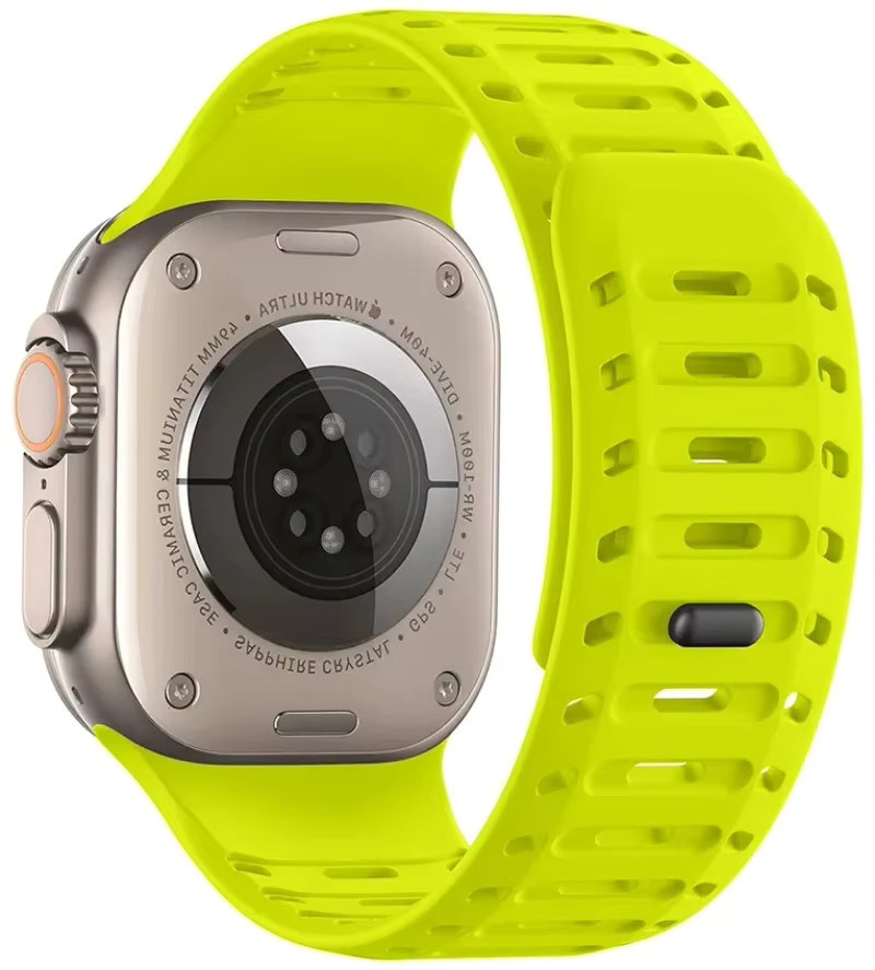 Apple Sport-Silikonarmband, Schwarz, Unisex - Bild 5