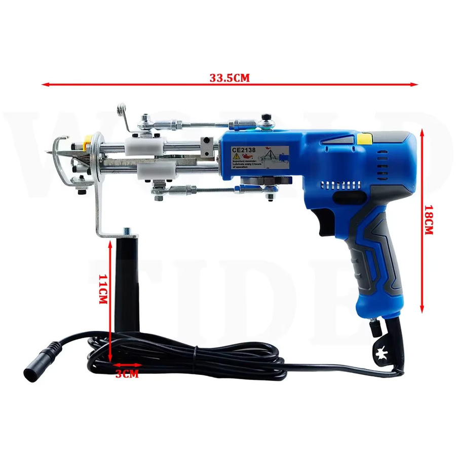 AK-V 2-in-1 Bürstenlose Tufting-Pistole für Schnitt- und Schlingenflor in Blau - Bild 4