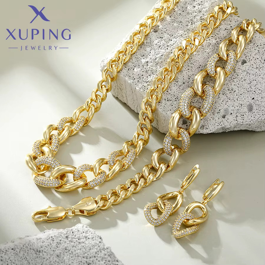 Xuping Schmuck-Set, Gold, Zirkonia, Damen - Bild 2