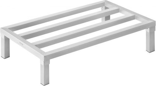 VEVOR Aluminium Dunnage Rack, silbernes Bodenregal für gewerbliche Nutzung, B/T/H: 91,44 x 51,59 x 20,32 cm, Tragkraft 816 kg - Bild 1