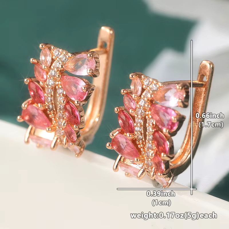YoYo Creolen, Roségold, Zirkonia, Damen - Bild 3
