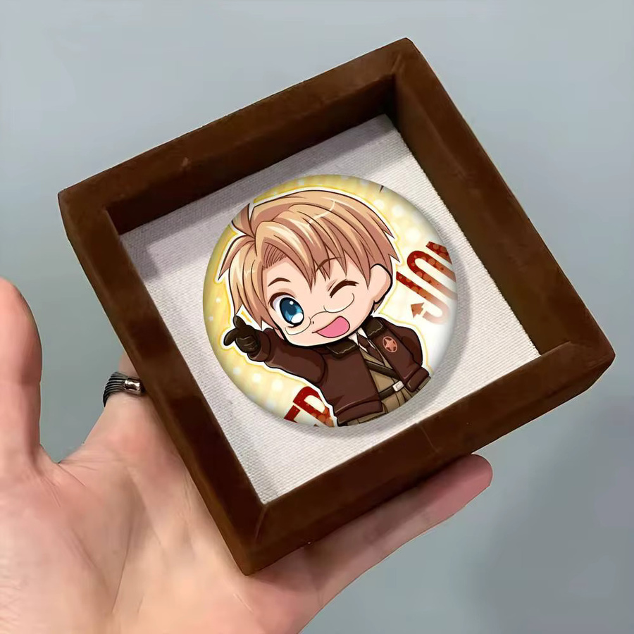 Brosche Kanada Hetalia Cartoon-Stil, Emaille-Pin, Rund - Bild 4