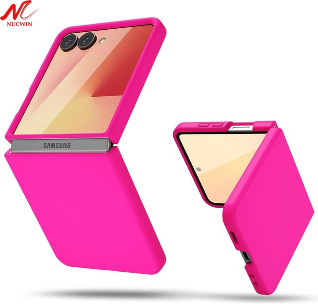 Flüssig-Silikon-Hülle für Samsung Galaxy Z Flip 7 in Blau und Pink, ultradünne und hautfreundliche Schutzhülle - Bild 1