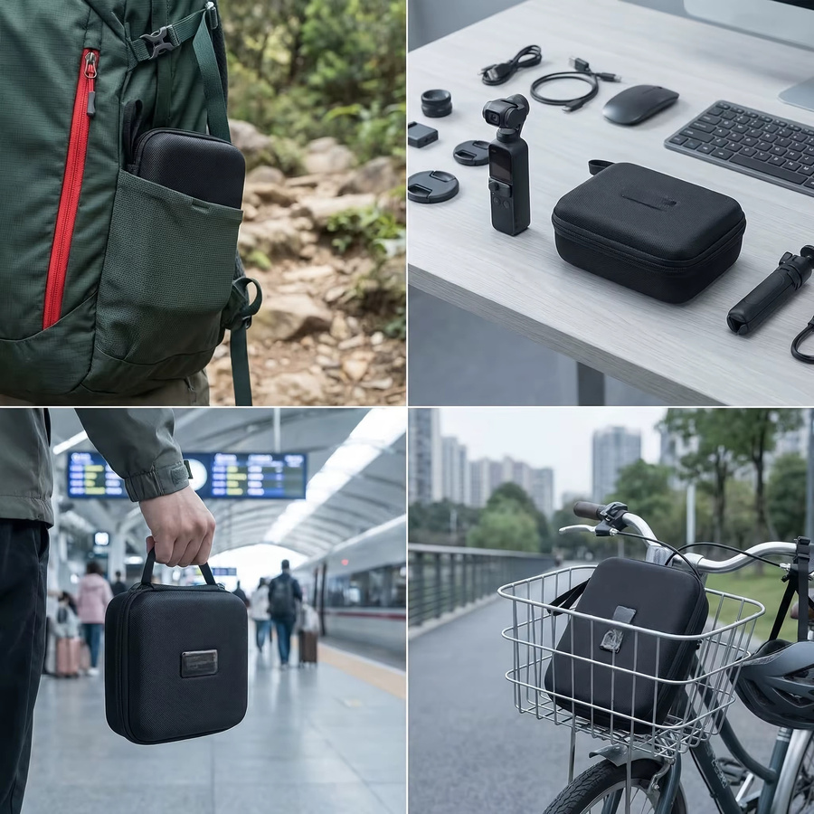 DJI Osmo Pocket 3 Aufbewahrungstasche und Kameragehäuse in Schwarz - Bild 6