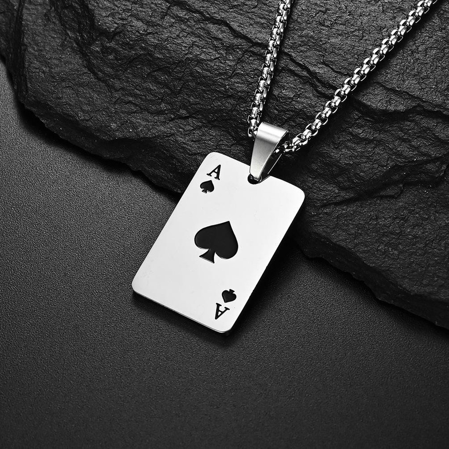 YIRAN Jewelry Anhänger Edelstahl, Schwarz, Herren - Bild 2