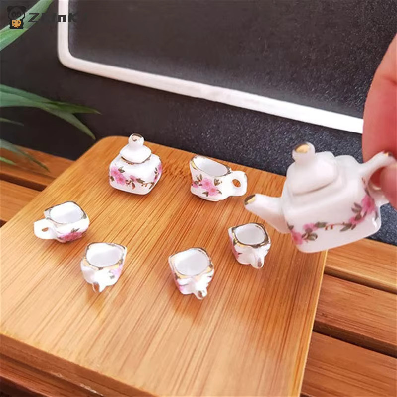 MYPANDA Keramik Teekanne Tee-Set, Miniatur Keramik Kungfu Tee-Set, 1-teiliges Set - Bild 2