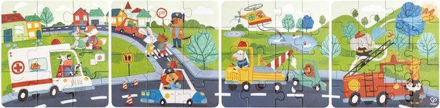 Hape Puzzle Rettungsfahrzeuge, ab 3 Jahre - Bild 1