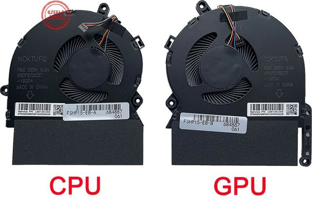 HP Spectre x360 15-eb CPU und GPU Lüfter in Schwarz für TPN-Q226 M00226-001 M00227-001 ND75C37-19G04-19G05 - Bild 1