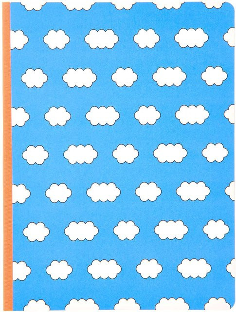 Rico Design x Redfries Notizbuch Wolken Hardcover Blau 14,5 x 19 cm - Bild 1