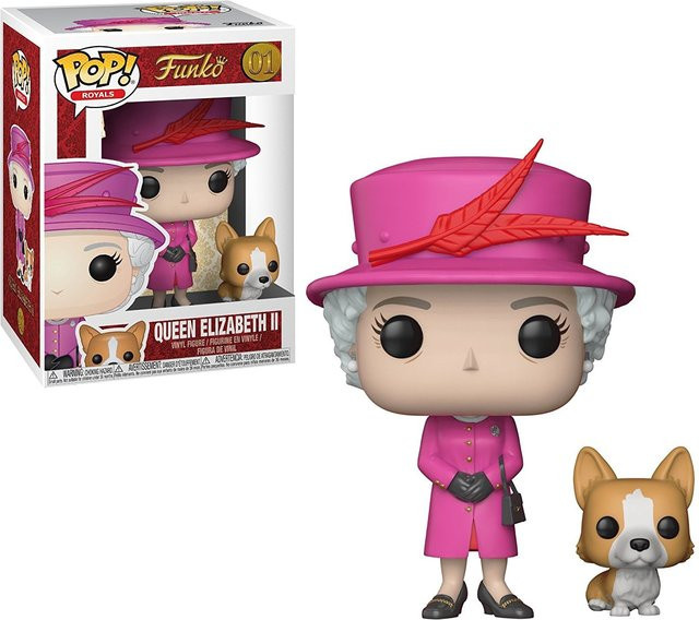 Funko Pop Royals Queen Elizabeth II mit Corgi Vinyl - Bild 1