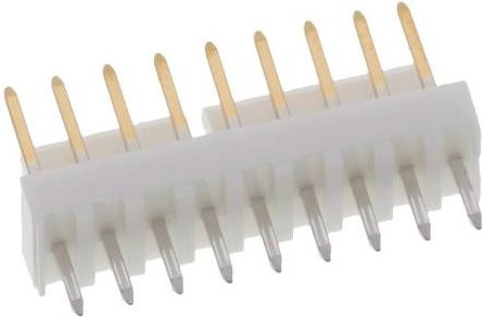 Molex Stiftleiste Standard 9-polig in Weiß mit Goldkontakten Rastermaß 2.54mm 22112092 - Bild 1