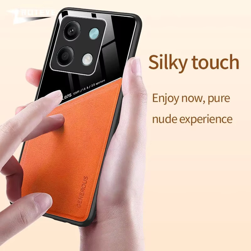 Zroteve Magnetische Schutzhülle aus PU Leder und hartem PC für Xiaomi Redmi Note 13, Redmi 12S, Redmi 12 Pro Plus und Xiaomi Note 12 in Rot - Bild 3