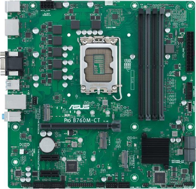 Asus PRO B760M-CT-CSM Mainboard LGA 1700 Micro-ATX DDR5 - Bild 2