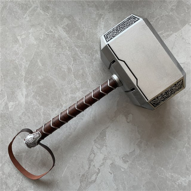 LeiNingYuan Donnerhammer Waffen, Hammer, 44 cm, Gummi, Grau - Bild 1