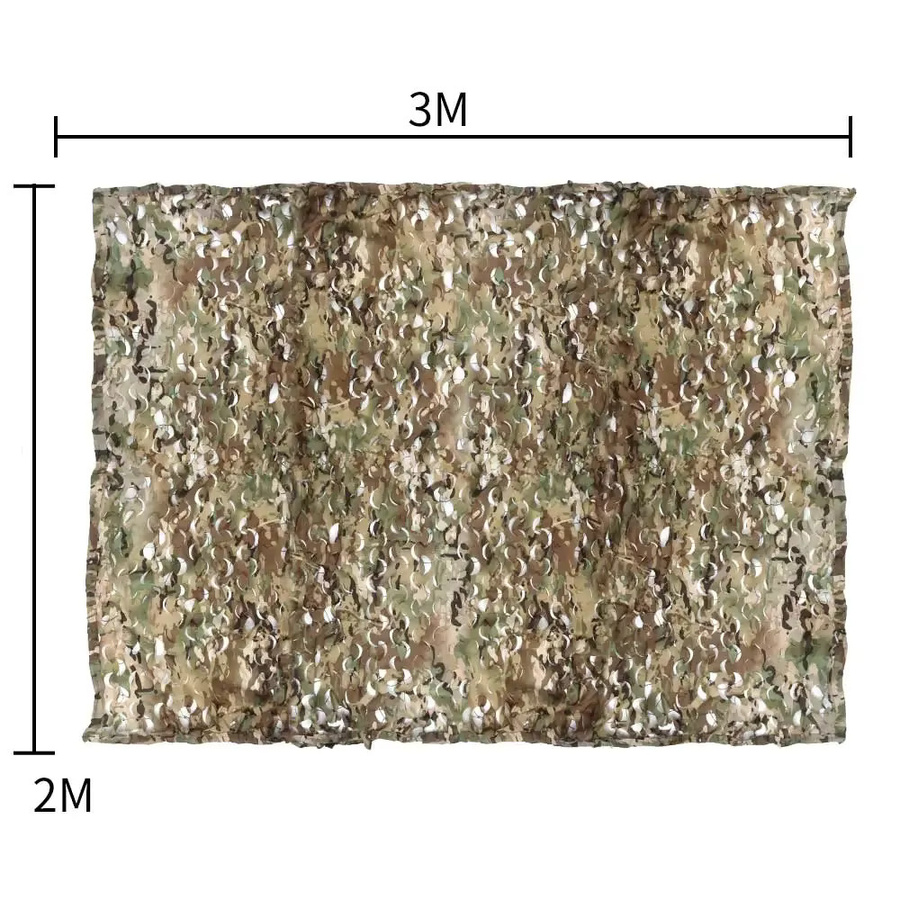 SINAIRSOFT Camouflage Netz für Outdoor, Jagd und Wargames, UV-beständige Tarnnetz-Abdeckung in Multicolour, B x B: 3 x 2 m - Bild 2
