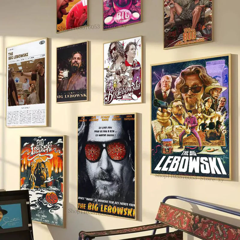 Selbstklebendes Wandposter The Big Lebowski Klassische Filmkunst als mehrfarbige Wanddekoration im Hochformat - Bild 2