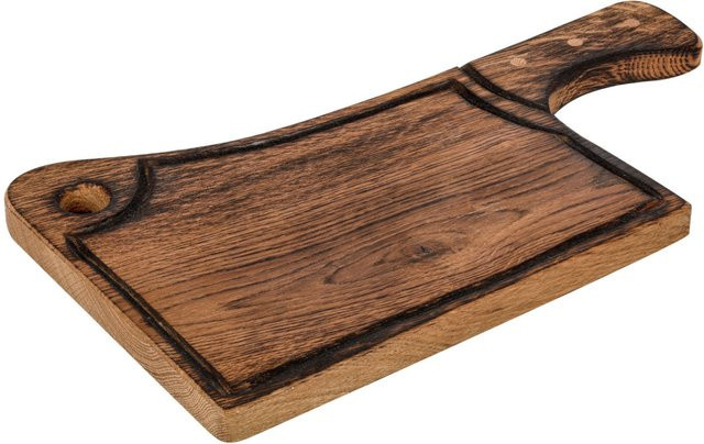 VEGA Servierbrett Troina aus Eiche mit Saftrille, braun, rechteckig, B: 23 cm, T: 40 cm, H: 2,2 cm - Bild 1