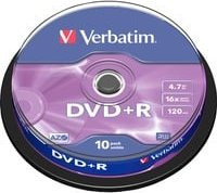 Verbatim DVD+R Rohlinge 4,7 GB 16x in Lila, 10er Pack - Bild 1