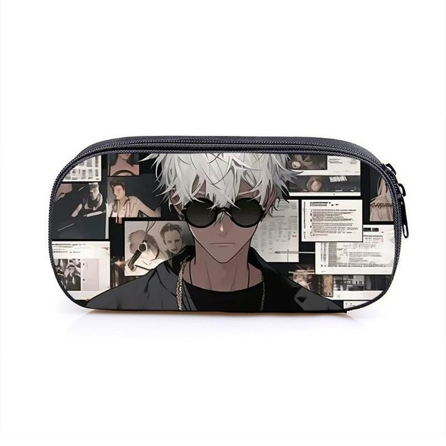Jujutsu Kaisen Gojo Satoru Anime Federmäppchen von Yi Fuling mit Cartoon-Druck, Mehrfarbig - Bild 1
