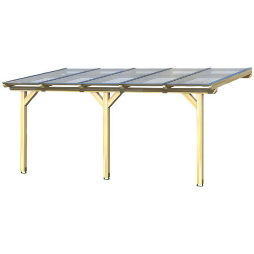 Skanholz Terrassenüberdachung Andria aus Holz mit Polycarbonat-Dach in Beige, B/T: 541 x 350 cm - Bild 3