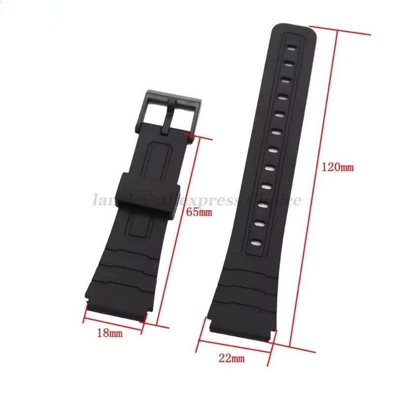 Uhrenarmband Silikon, Schwarz, Unisex - Bild 2