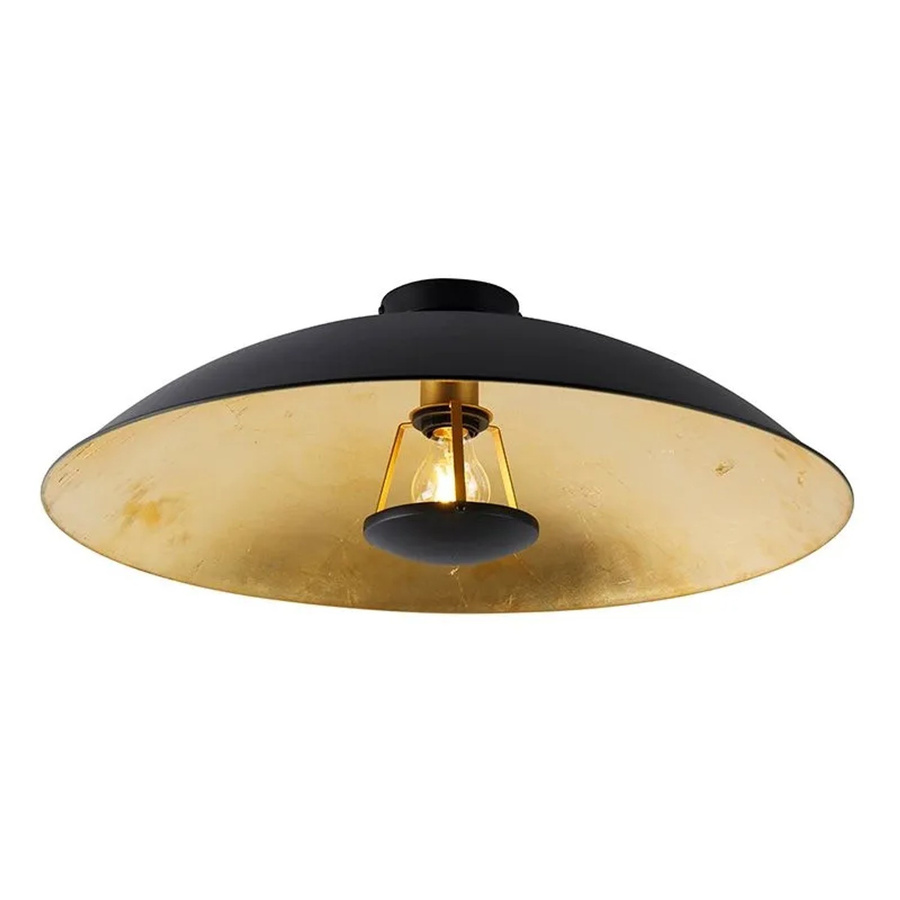 QAZQA Vintage Deckenleuchte Emilienne Novo in Schwarz und Gold, Durchmesser: 60 cm - Bild 2