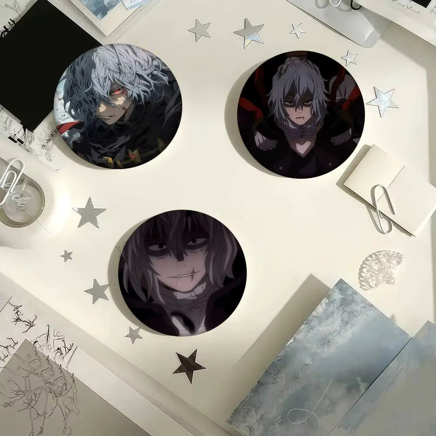 Brosche Anime T-Tomura Shigaraki, Emaille-Pin, Rund - Bild 3