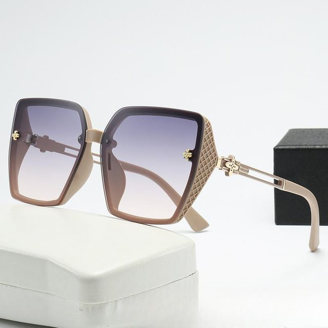Dote Sonnenbrille, quadratisch, Vollrand, Kunststoff, beige, Damen - Bild 1