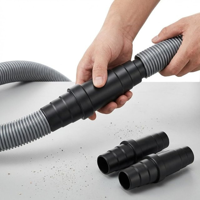PEMEDOR Universeller Vakuumschlauch Adapter in Schwarz als Mehrschichtiger Reduzieranschluss für die Holzbearbeitung - Bild 1