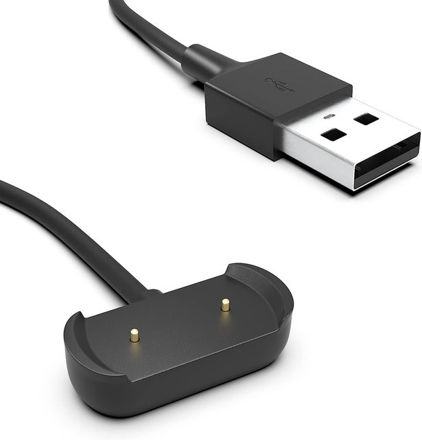 Magnetisches USB-Ladekabel für Amazfit Smartwatches Bip 5, Bip 3, GTS 4 Mini, GTR 2, GTS 2, Pop und Aktiv in Schwarz - Bild 1