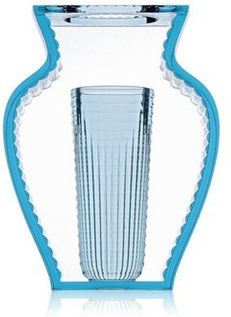 Kartell I Shine Tischleuchte in Blau und Transparent im Art Deco Design - Bild 1