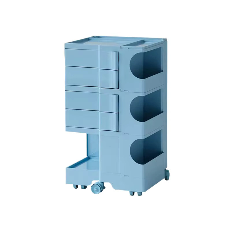 Idosliving Boby Trolley-220 Beistelltisch im Nordic-Design mit Rollen für Wohnzimmer und Schlafzimmer in Gelb oder Blau - Bild 3