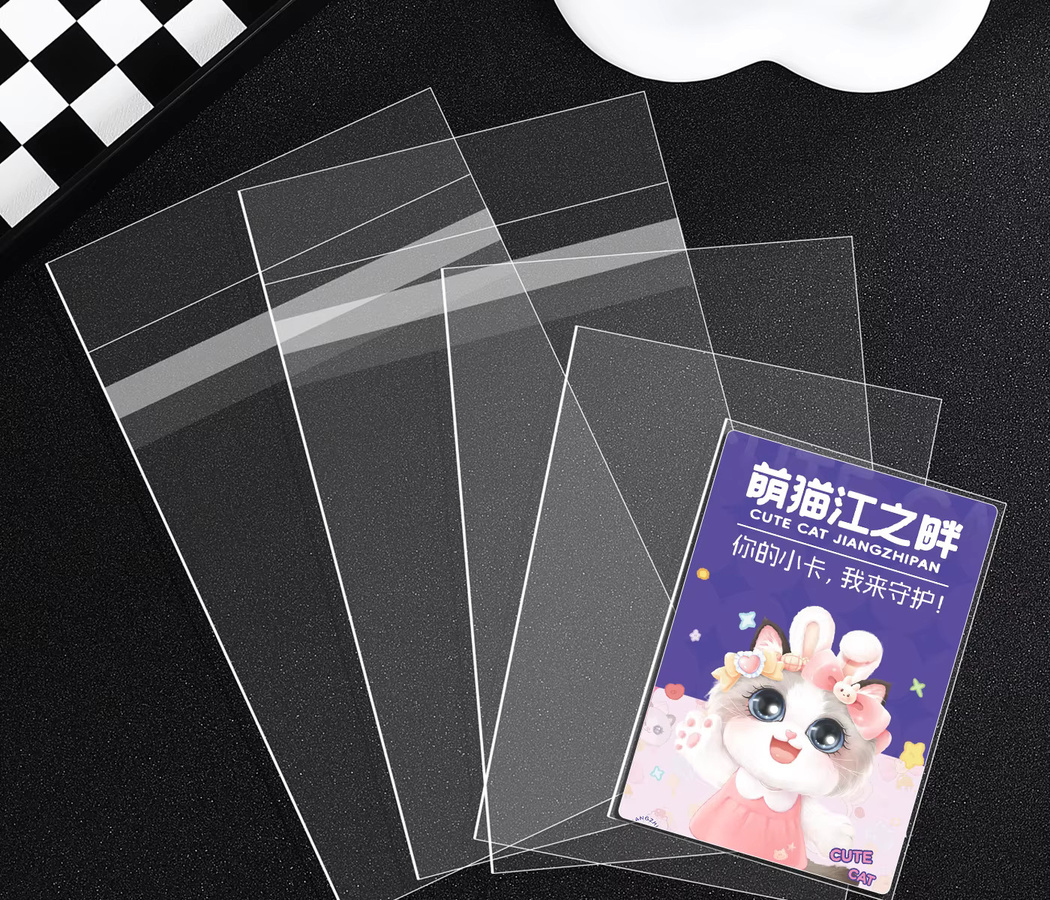 MEET YX 50 Stück HD-Kartenhüllen transparent, säurefrei und hart, Schutzhüllen für Sammelkarten und Postkarten - Bild 3