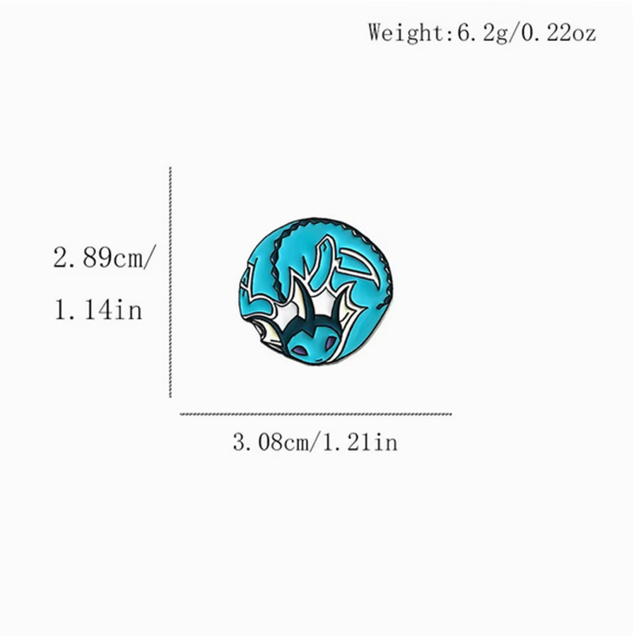 Bandai Eevee Evolutions und Kanto Starters Emaille-Pin-Set, 3/9-teiliges Set - Bild 4