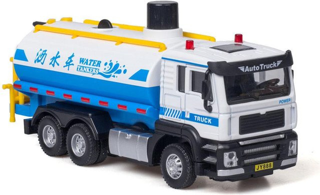 Linyi toy car Sanitär-Müllwagen Wasserwagen, Modellauto, 1:50, ab 14 Jahre - Bild 1